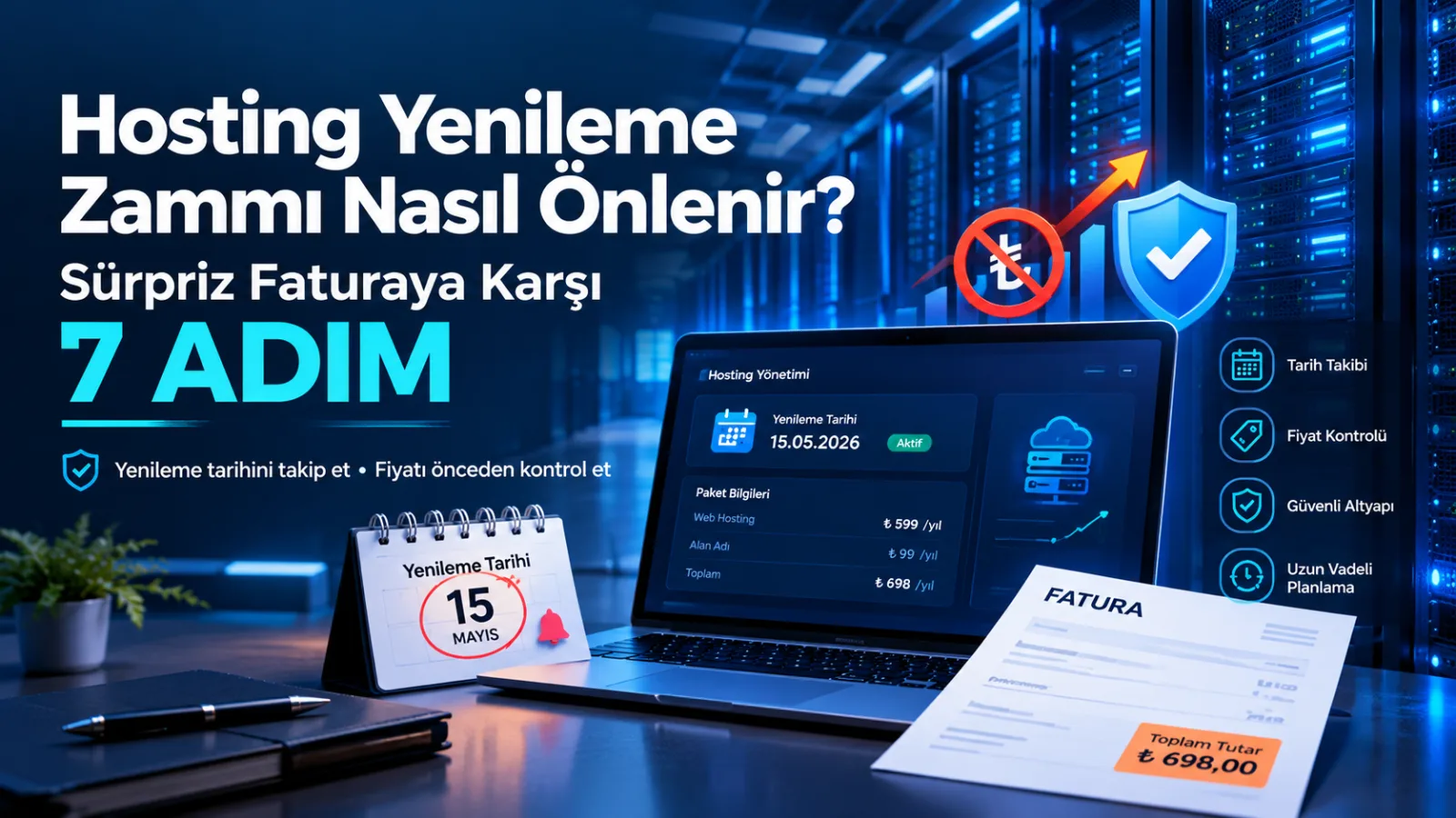 Hosting Yenileme Zammı Nasıl Önlenir? Sürpriz Faturaya Karşı 7 Adım